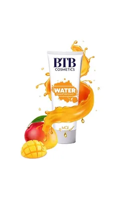 Lubrifiant pe bază de apă, BTB Cosmetics, aromă mango, 100ml