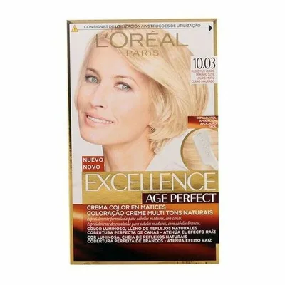 Vopsea Permanentă, L'Oréal, Excellence Age Perfect, blond auriu deschis
