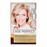 Vopsea păr permanentă L'Oreal, Excellence Age Perfect, Blond deschis auriu