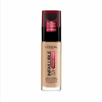Fond de ten, L'Oréal Paris, Infallible 32H, SPF 25, nuanța 140 Golden Beige, 30ml