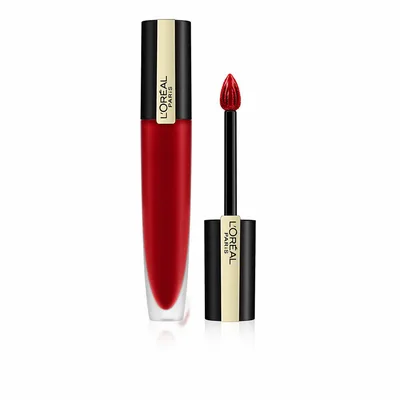 Ruj Lichid, L'Oréal Paris, Rouge Signature, culoare roșu aprins