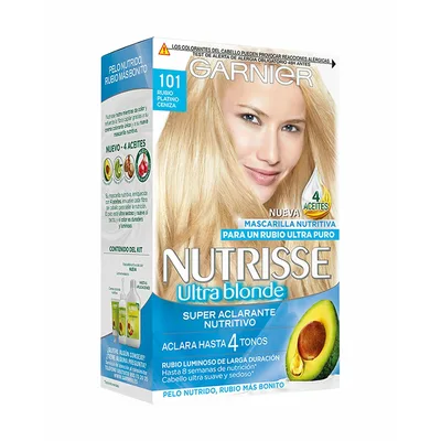 Vopsea păr, Garnier Nutrisse, Crème, blond cenușiu platina