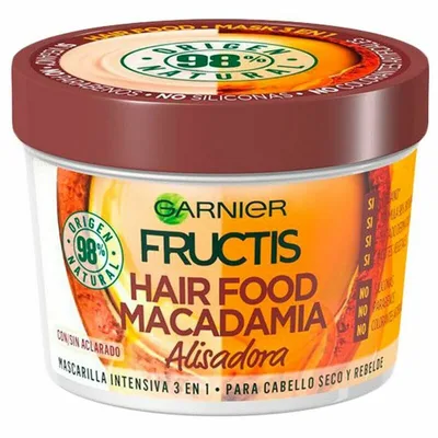 Masca de păr, Garnier, Hair Food Macadamia, 390 ml, fără silicon