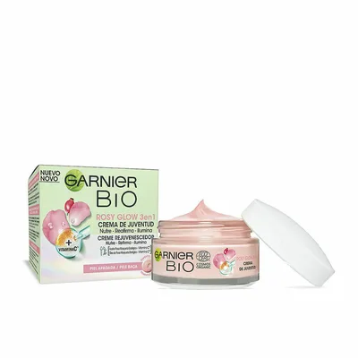 Cremă 3-in-1, Garnier Bio, fermitate și strălucire, 50ml