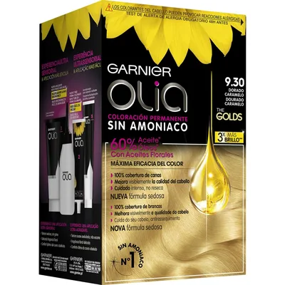 Vopsea păr, Garnier, Olia 9.30, Dorado caramelo