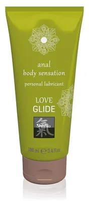 Lubrifiant pe bază de apă, Shiatsu, Love Glide, 100 ml, anal