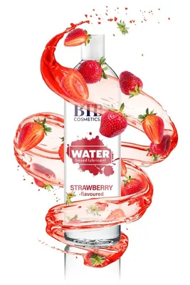 Lubrifiant pe bază de apă, BTB, cu aromă de căpșuni, 250 ml