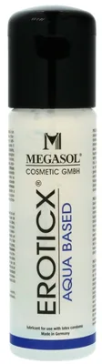 Lubrifiant pe bază de apă, Megasol, Eroticx, 100ml, incolor