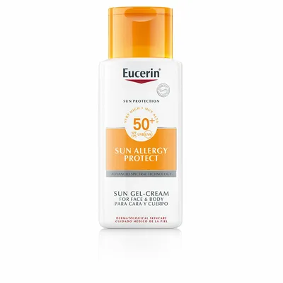 Gel protector solar, Eucerin, Sun Allergy Protect, piele alergică, 150 ml, SPF 50