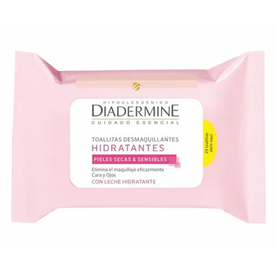 Șervețele demachiante, Diadermine, Toallitas, hidratante (25 bucăți)