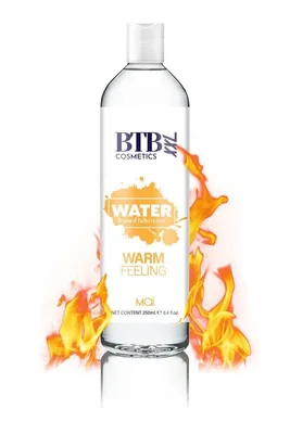 Lubrifiant pe bază de apă, BTB Cosmetics, efect de încălzire, 250 ml