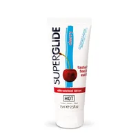 Lubrifiant pe bază de apă, Hot, Superglide, cireșe, 75 ml