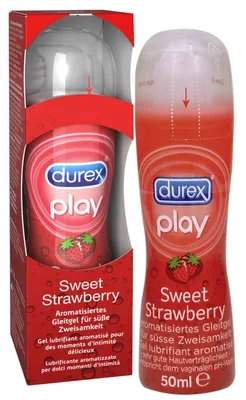 Lubrifiant, Durex, Play, căpșuni, 50 ml