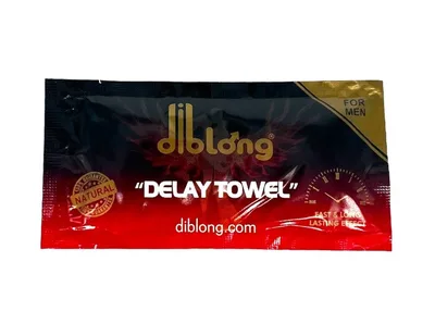 DIBLONG Delay Towel - servetele premium impotriva ejaculării precoce - 1 buc