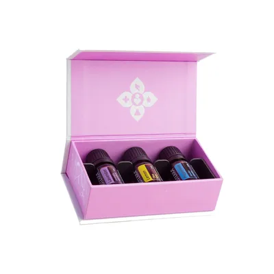 Set uleiuri esentiale doTERRA, 3x5ml, pentru alergii, Lavanda, Lamaie, Menta