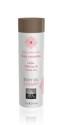 Ulei de corp, Shiatsu, Hibiscus și Ceai Verde, 75ml