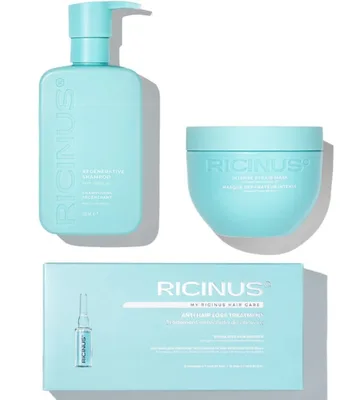 Ricinus Pachet reparare si regenerare Sampon + Masca + Fiole
