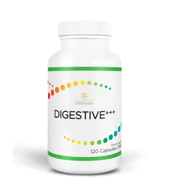 LifePharm DIGESTIVE +++  - supliment pentru sanatatea digestiva - 120 cps