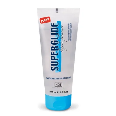 Lubrifiant Hot, Superglide Liquid Pleasure, pe bază de apă, 200 ml