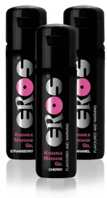 Gel de masaj, Eros, Pleasure, încălzitor, cireșe, 100ml