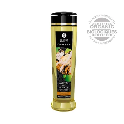 Ulei masaj, Shunga, Organic, migdale, 240 ml
