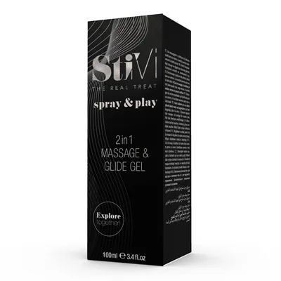 Gel masaj și lubrifiant 2în1, StiVi, 100ml, incolor
