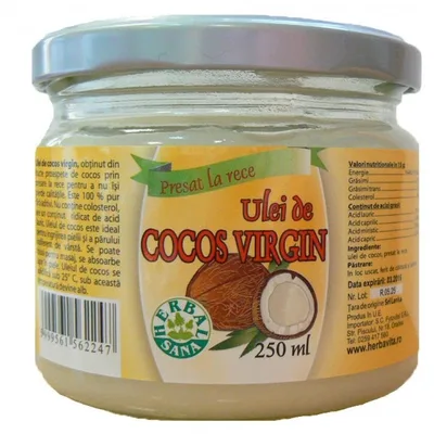 ULEI COCOS VIRGIN PRESAT LA RECE 250ML (UZ INTERN)