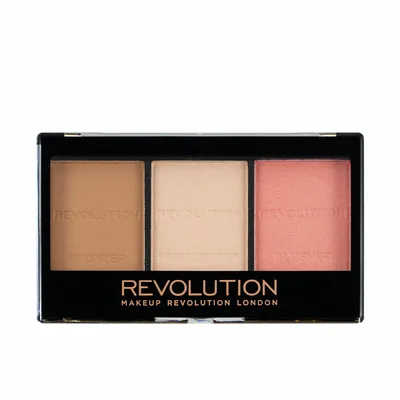 Kit contur și sculptare, Makeup Revolution, Ultra Fair C01, 11g