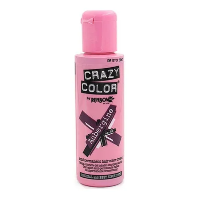 Vopsea de păr semi-permanentă Crazy Color Nº 50, 100 ml, aubergine