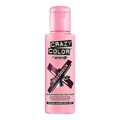 Vopsea păr Crazy Color, Bordeaux, 100 ml