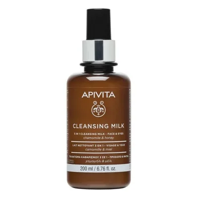 Lapte demachiant, Apivita, 3in1, 200 ml