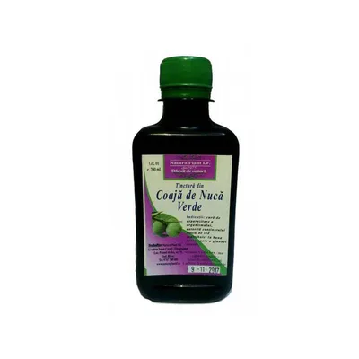 TINCTURA DIN COAJA DE NUCA VERDE 200ML