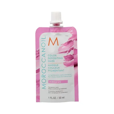 Masca de păr, Moroccanoil, Color Depositing Hibiscus, 30 ml