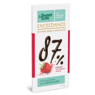 CIOC.INTENS AMARUIE 87%CAPSUNI IND.STEVIE 90GR