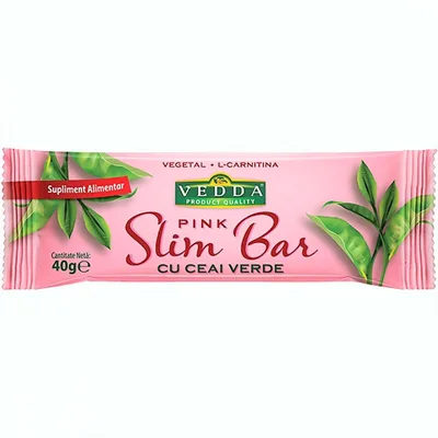 BATON SLIM BAR CU CEAI VERDE PINK 40GR