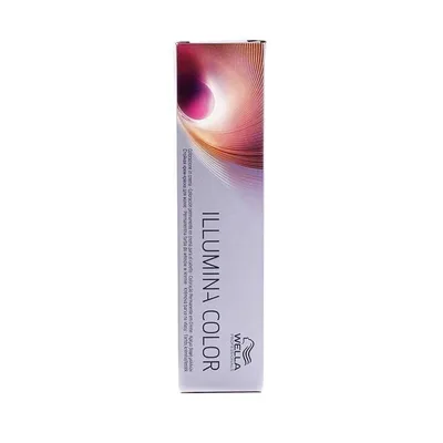 Vopsea păr permanentă, Wella, Illumina Color 8/05, blond deschis mahon, 60 ml