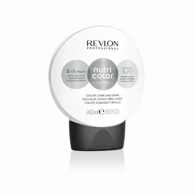 Vopsea permanentă păr, Revlon, Nutri Color Filters, argintiu intens, 240 ml