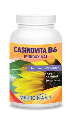 Casinovita B6 - impotriva afectiunilor cardiovasculare, cancer si a altor boli - 90 cps cas90L