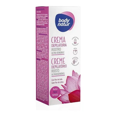 Cremă Depilatoare, Body Natur, Body Face, floare de lotus