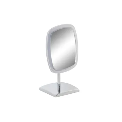 Oglindă de mărire LED, DKD Home Decor, argintiu, metal