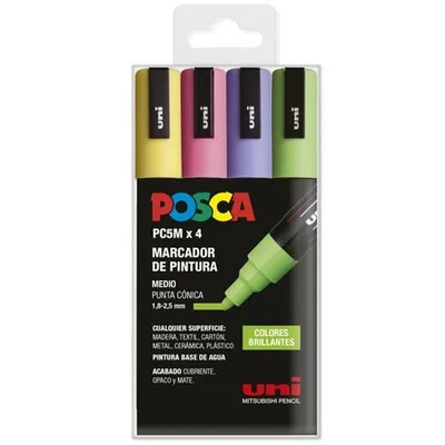 Set markere, POSCA, PC-5M, culori strălucitoare
