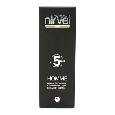 Vopsea păr fără amoniac, Nirvel, Men 5, gri închis, 30 ml