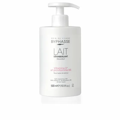 Cremă Demachiantă Față, Byphasse, Vitamină E, 500 ml