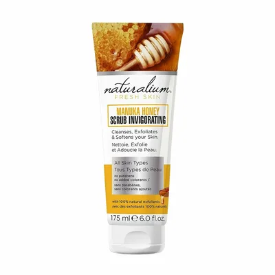 Cremă exfoliantă, Naturalium, miere Manuka, 175 ml