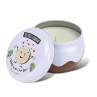 Lumânare parfumată, The Fruit Company, 150 g, cocos