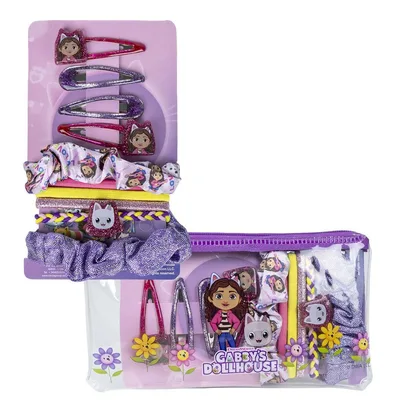 Set accesorii de păr, Gabby's Dollhouse, multicolor, 10 piese
