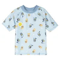Tricou de baie, Bluey, UV50, albastru deschis