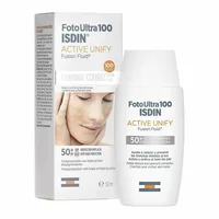 Cremă solară față, Isdin, Foto Ultra 100 Unify, anti-pete, SPF 50+, 50 ml