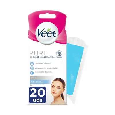 Benzi Epilatoare pentru Față Veet Piele sensibilă 20 Unități