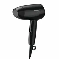 Uscător de păr, Philips, Essential Care, negru, 1200W, pliabil